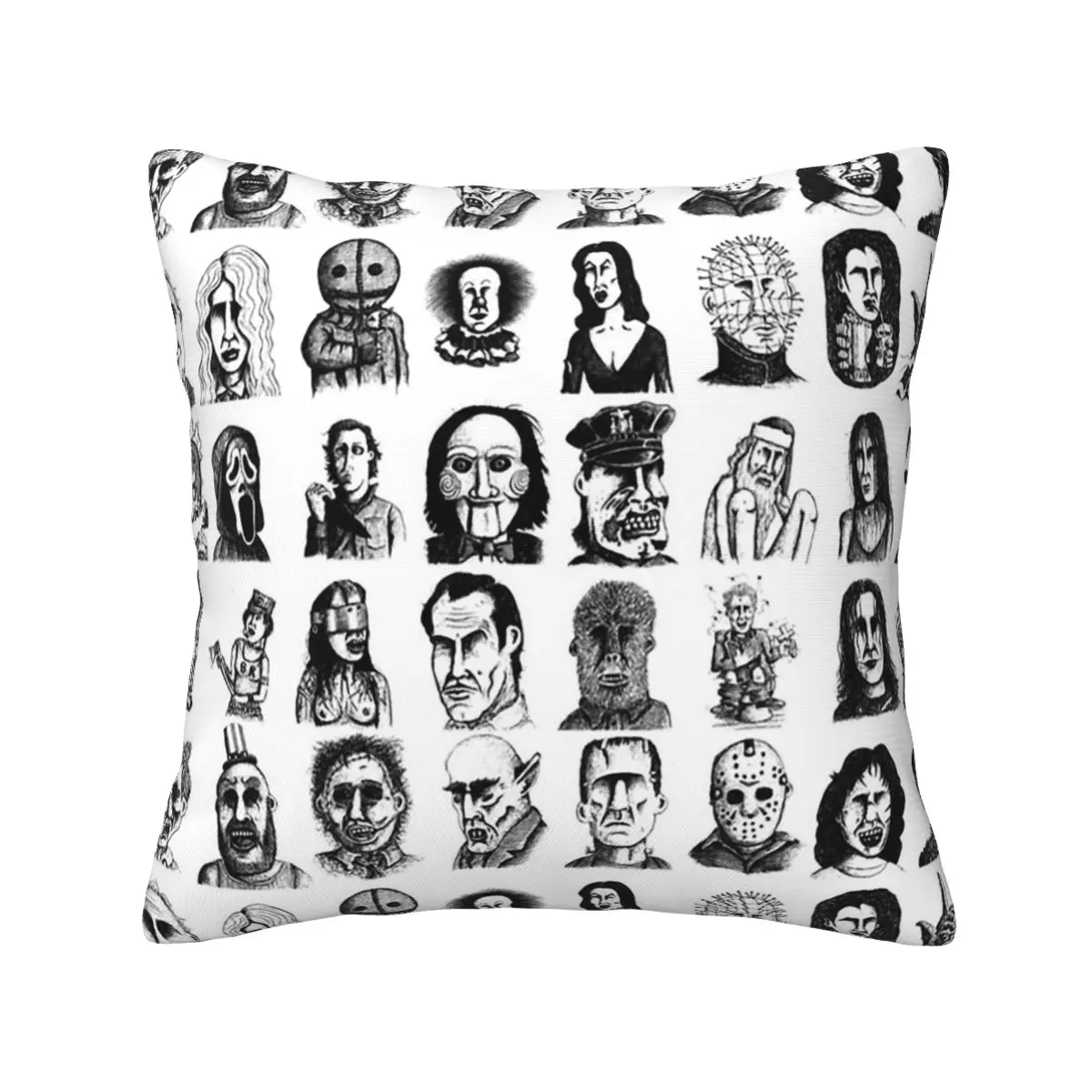 

Halloween Ghost Witch Fun HORROR FILMS polyester printed 50x50cm Sleeping pillows seat cushion Drop Shipping