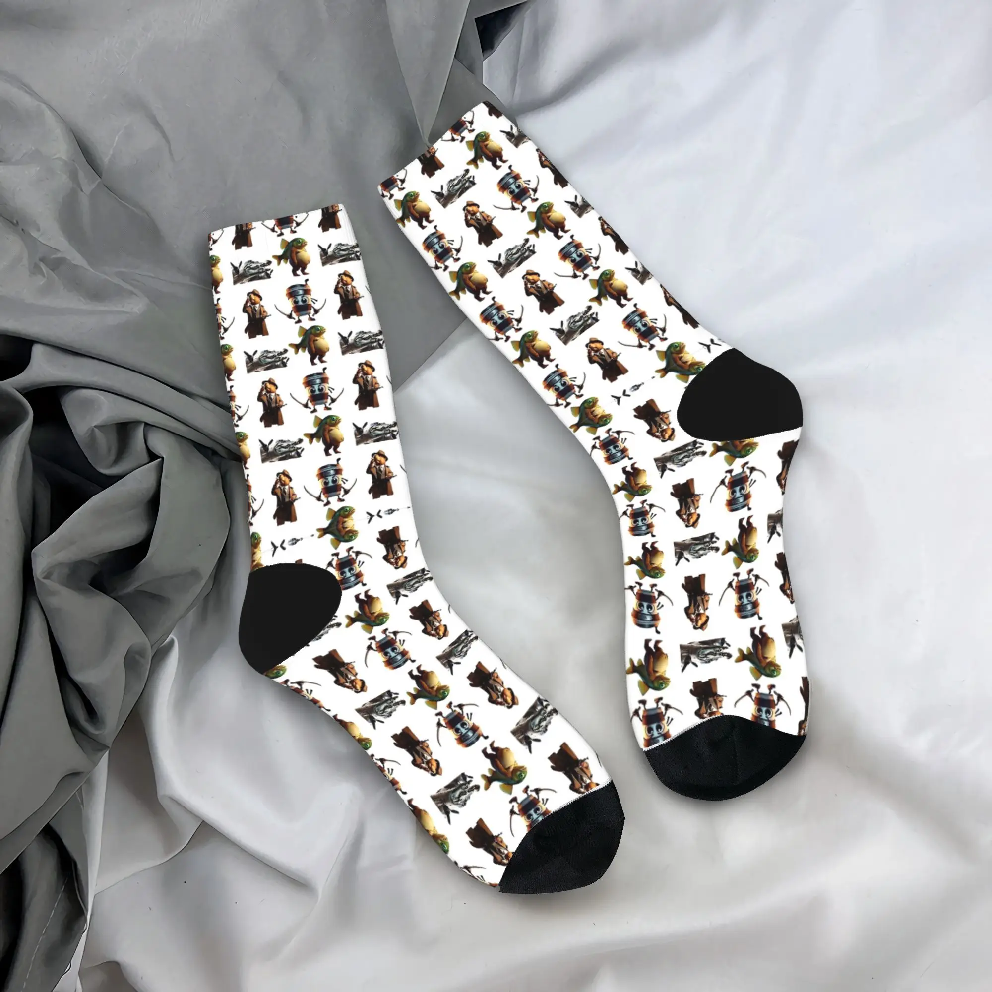 

Italian Brainrot Socks Novelty Stockings Men Breathable Outdoor Socks Winter Graphic Anti Skid Socks