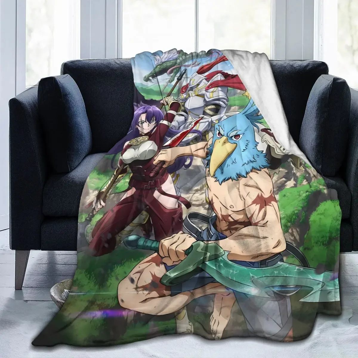 

Anime Shangri-La Frontier All Season Fleece Blanket Throw Ultra Soft Flannel Blanket Digital Printed Premium Fluffy Fleece