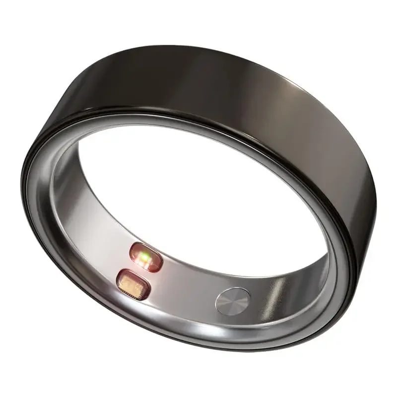 2026 Smart Ring with Vibration Call Notification Reminder for Men Stainless Steel Health Heart Rate Monitor Vibrating Alarm