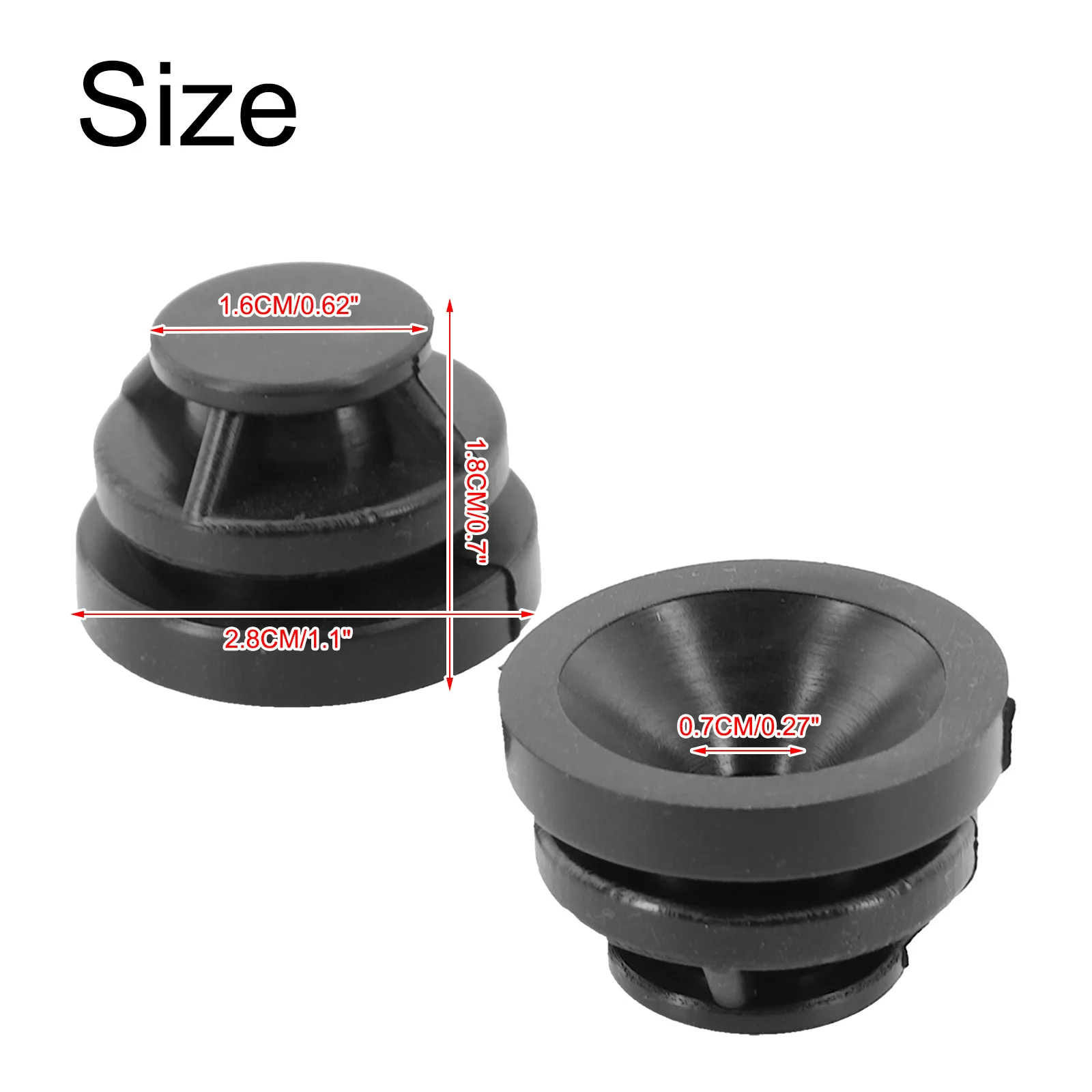 Car Engine Cover Mounts For Mazda CX-3 DK 2016 - 2021 2 PCS Car Engine Cover Rubber Mount For Mazda CX-9 TC 2016 - 2021