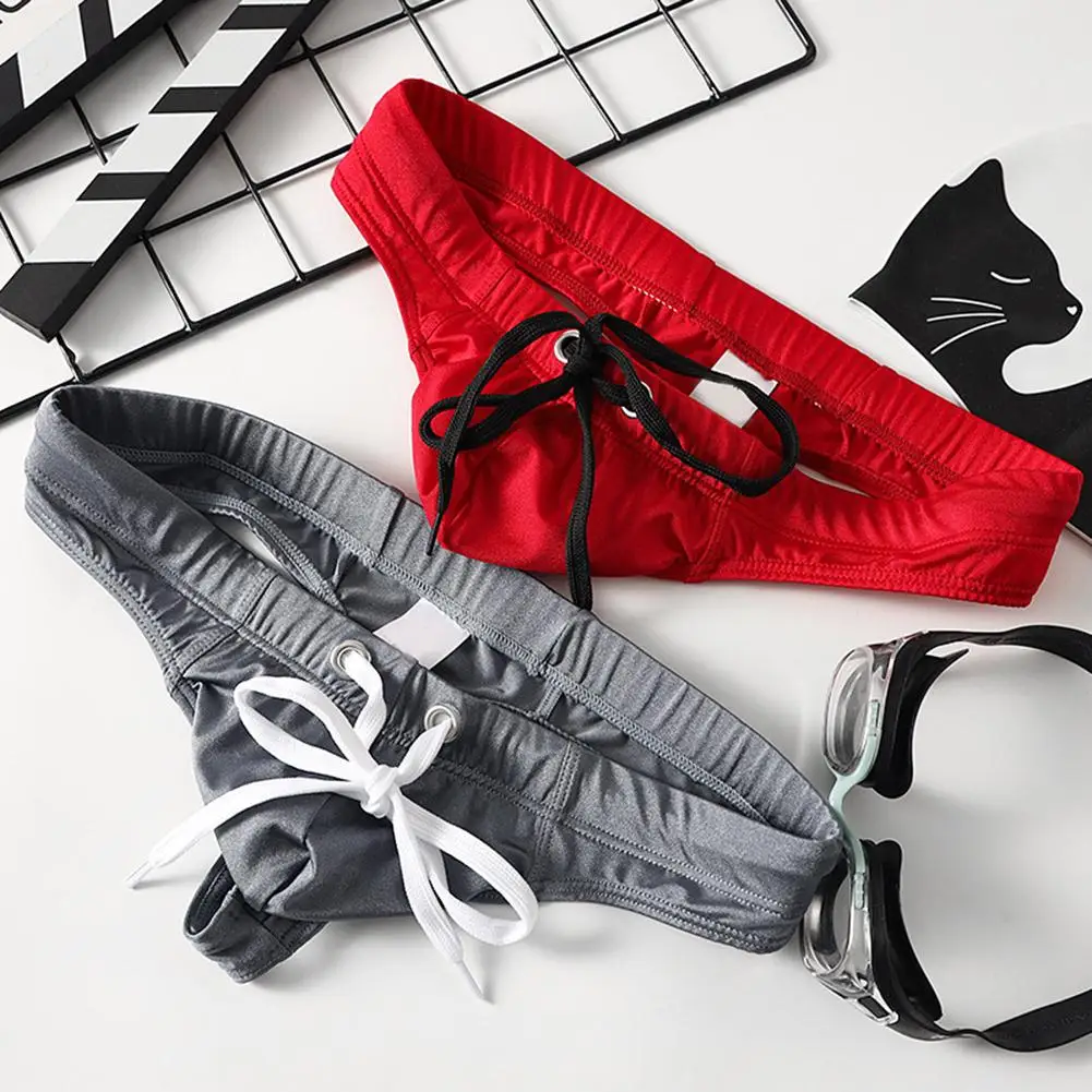 

Pouch Panties Ice Silk Underwear For Daily Comfort Applicable For Male Classic Style Comfortable Fit Lightweight Design