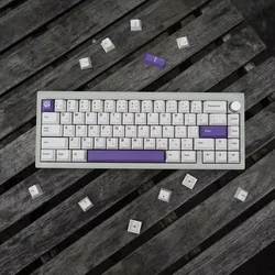 146 Keys/set Purple Rose Keycaps PBT Dye Sub Lightproof Key Caps Cherry Profile Keycap For 61 64 68 75 84 96 98 104 Keyboards
