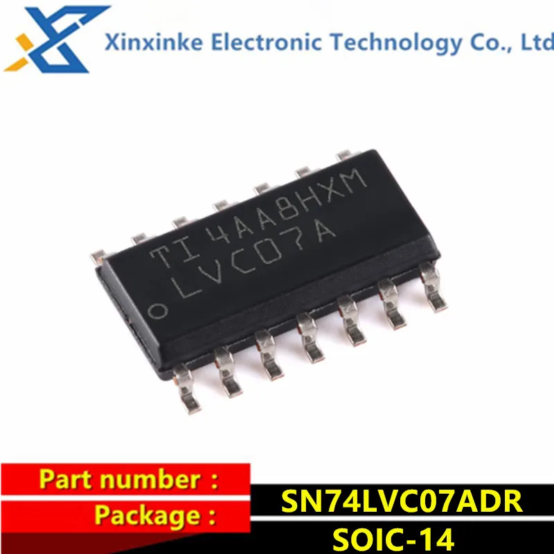 20PCS SN74LVC07ADR SOIC-14 Marking:LVC07A Logic ICs Buffers & Line Drivers Hex w/ HV Output Brand New Original