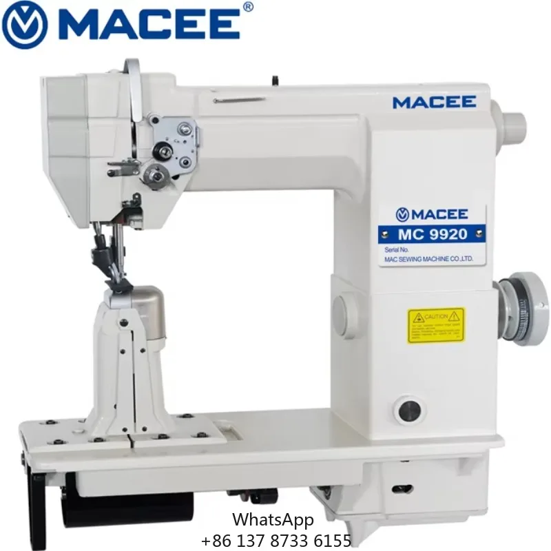 9920 Double Needle Post Bed Lockstitch Sewing Machine For Leather Material