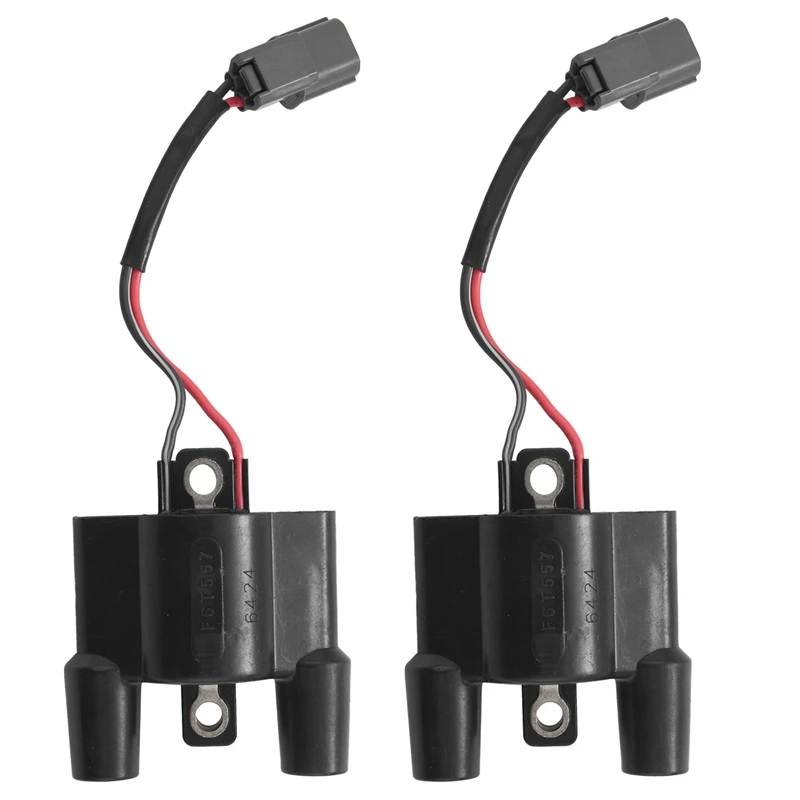 2X Ignition Coil For Kawasaki STX 15F F6T557 63P-82310-01-00 60E-82310-00-00