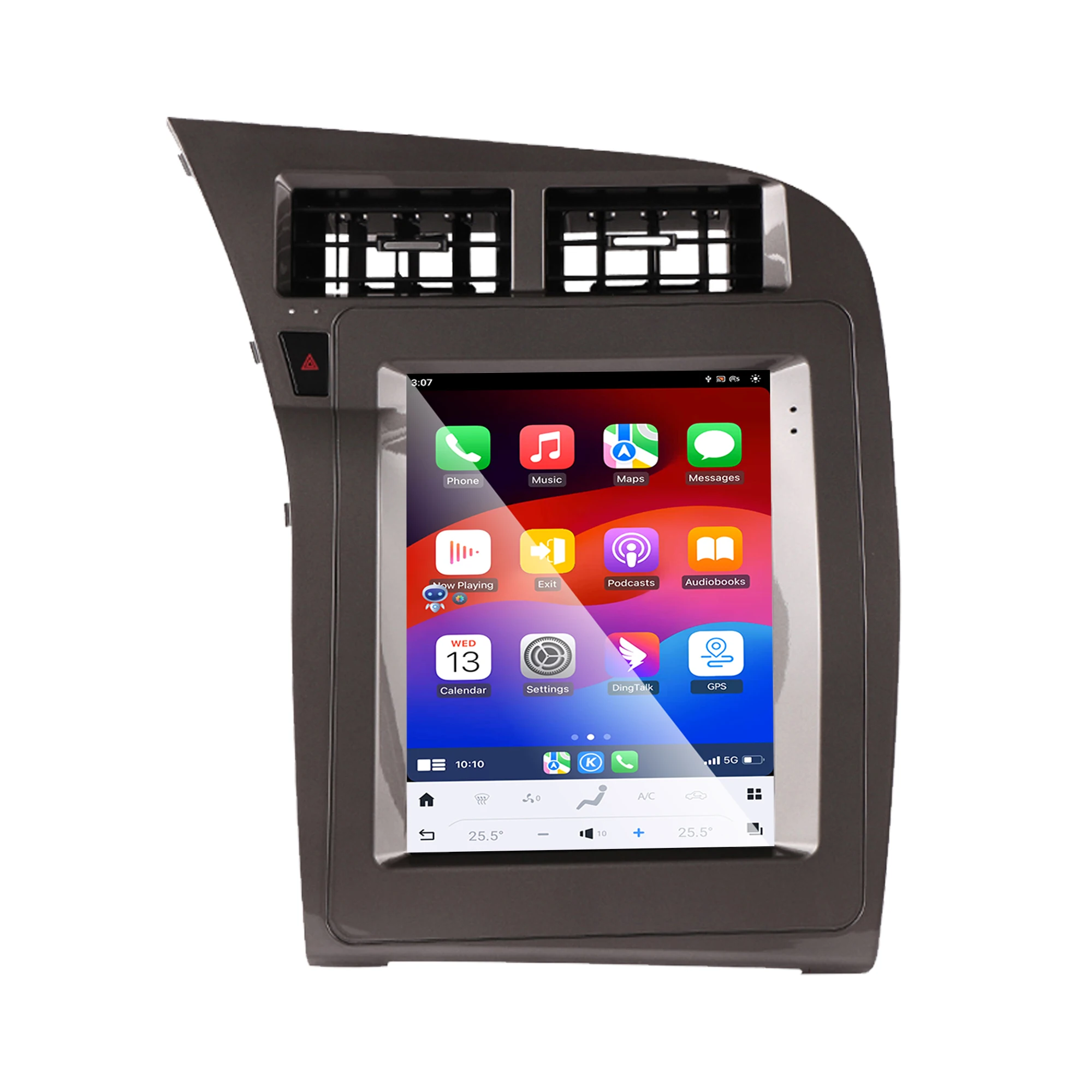 12.1 "السيارات أندرويد 14.0 ستيريو Carplay مشغل وسائط متعددة لأودي A6 2005-2011 راديو السيارة الملاحة 12.1 بوصة وحدة رأس الشاشة #1
