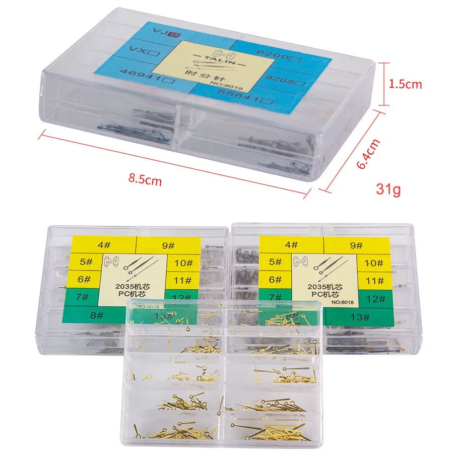 2035 8019 Quartz Watch Hand Kit Hour Minute Second Hand Pointer Movement Watch Needle Accessories Parts image 2
