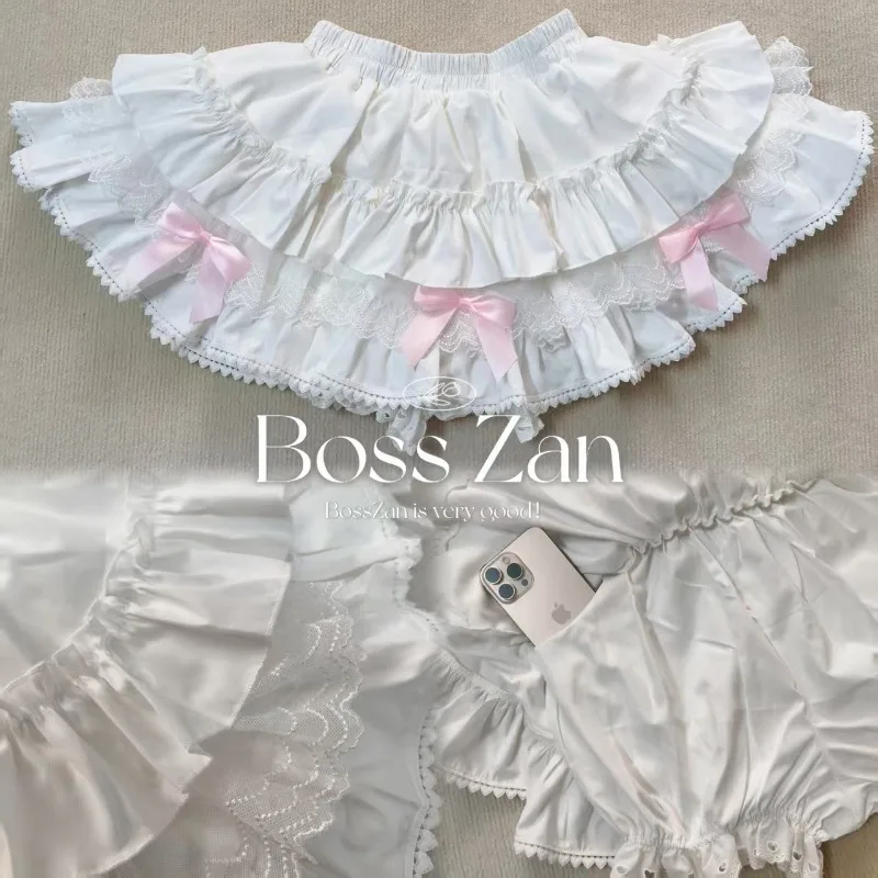 Japanse Stijl Zoete Schattige Roze Blouse Dames Lange Konijn Oor Off-Shoulder Boog Nep Twee Stukken Lolita Top shirt Kawaii Kleding