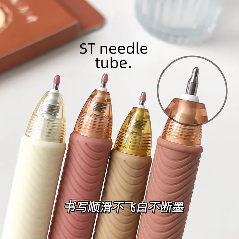 Mule M-8137 Rose and Poem Press Gel Pen Retro ins Wind ST Quick Drying High Color Value Brush Pen Black Pen Glass pen