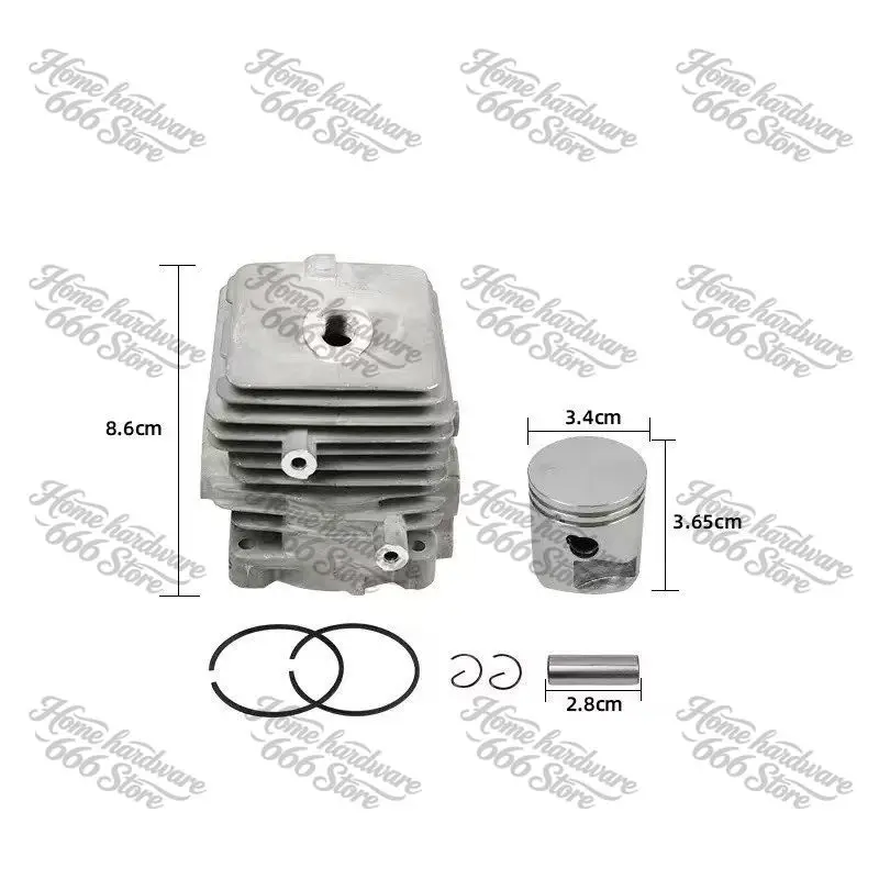 Cylinder Piston for Stihl BG56 BG56C SH56 BG86 BG86C Lawn Mower