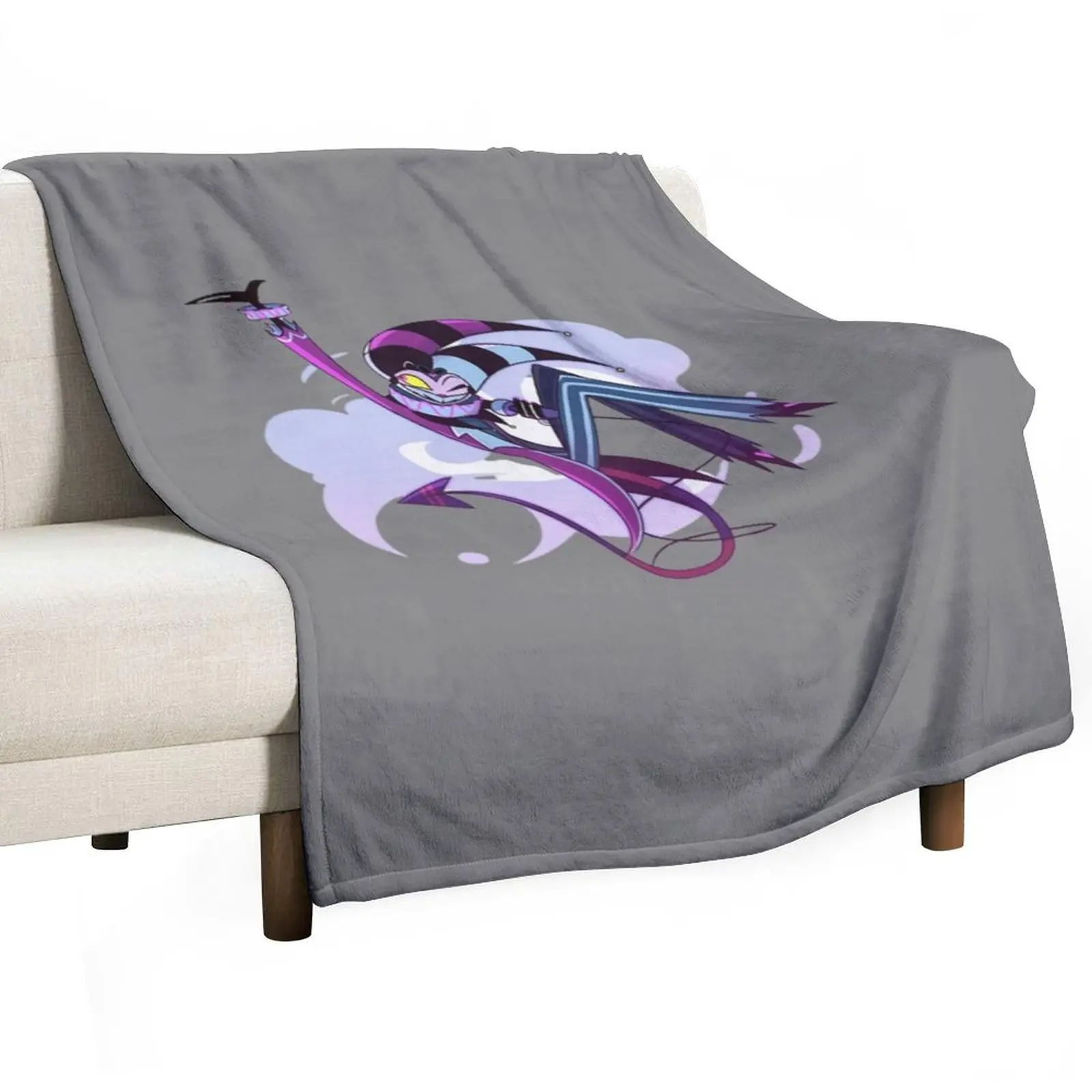 Helluva Boss - Fizzarolli Throw Blanket Tourist funny gift Cute Weighted Stuffeds halloween Blankets