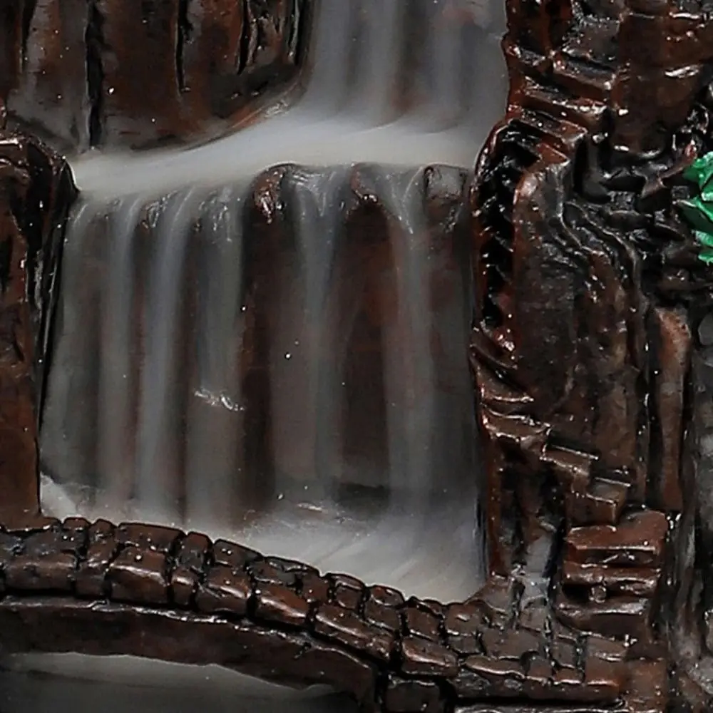 Gift Resin Incense Burner Waterfall Smoke Chinese Style Retro Backflow Censer Cleansing Fragrance Fairy Mountain Incense Holder