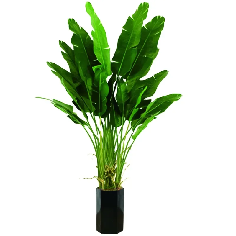 Factory Price Plant Faux Artificial Potted Artificial Bird of Paradise Artificial Green Plants Plastic Bonsai Plant