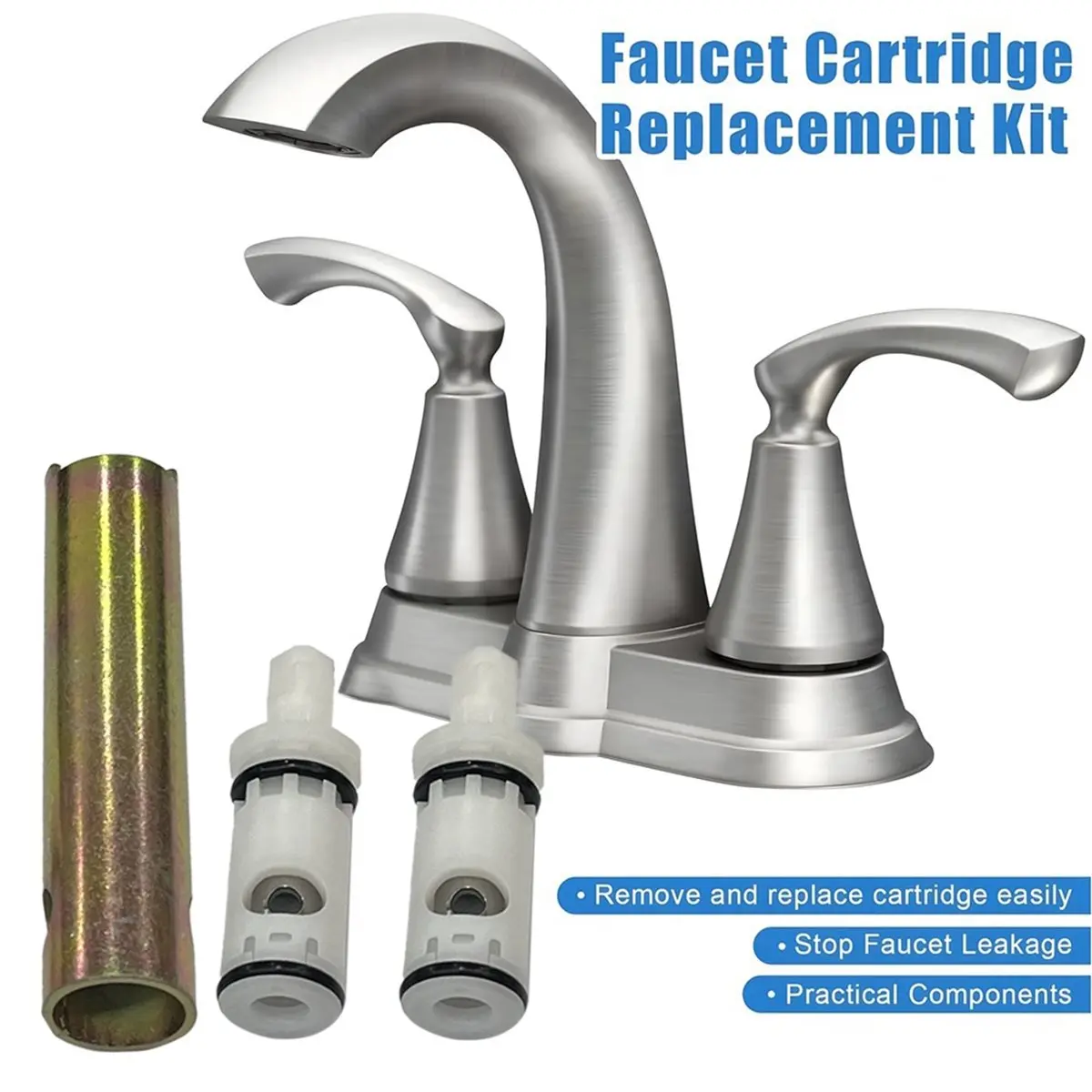 

(WSFS) Комплект для замены картриджа смесителя Moen 1224, инструмент для снятия фиксатора картриджа Moen 14272, для душа с двумя ручками для управления подачей воды