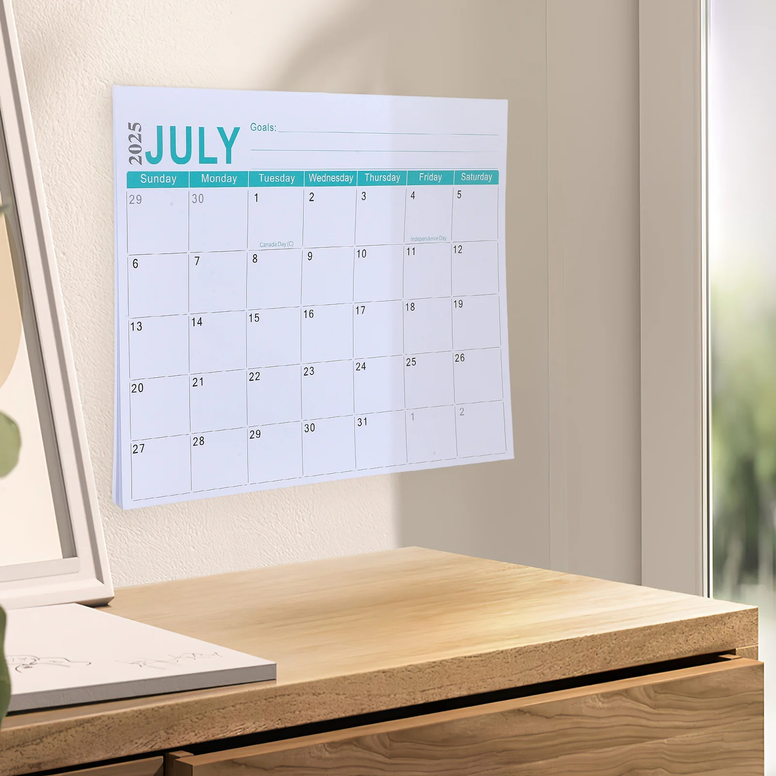 Magnetic Refrigerator Calendar 2025.7-2026.12 18-Month Monthly Planner Fridge Organizer Schedule Home Planning Tool