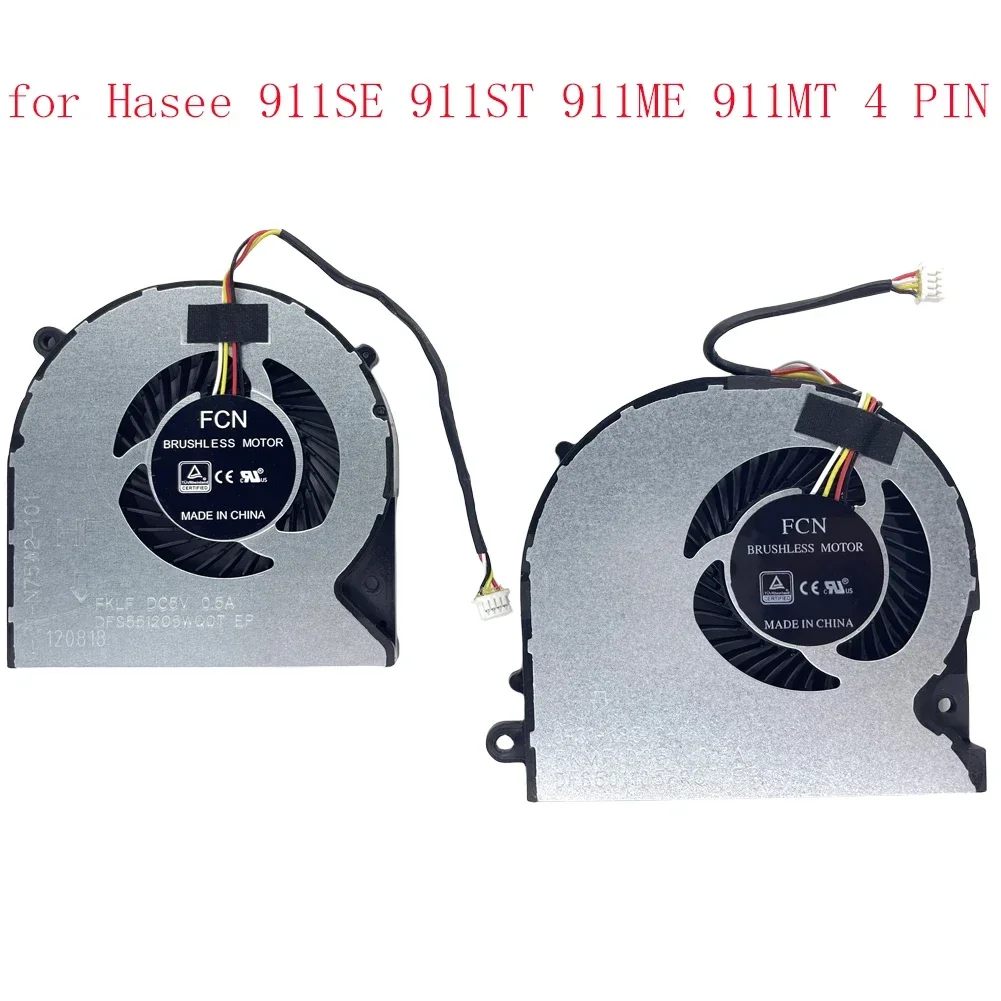 Замена ноутбука, новый вентилятор охлаждения процессора, вентилятор графического процессора для Hasee 911SE 911ST 911ME 911MT 4 PIN Замена ноутбука, новый вентилятор охлаждения процессора, вентилятор графического процессора для Hasee 911SE 911ST 911ME 911MT 4 PIN