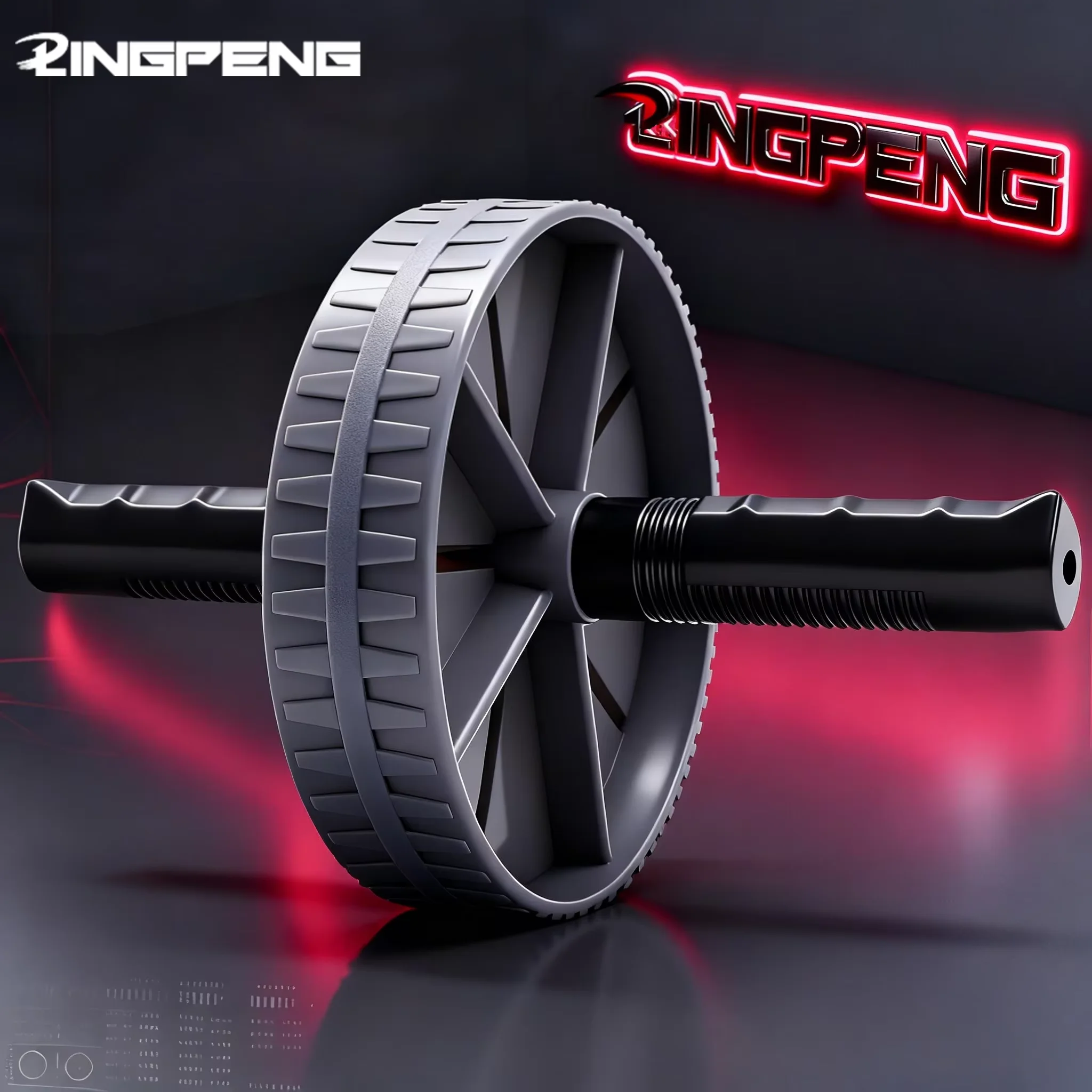 Workout AB Roller Wheel Rutschfester Bauchtrainer, kein Lärm, Übungsrad, Bauchtrainer für Heim-Fitnessstudio, Krafttraining