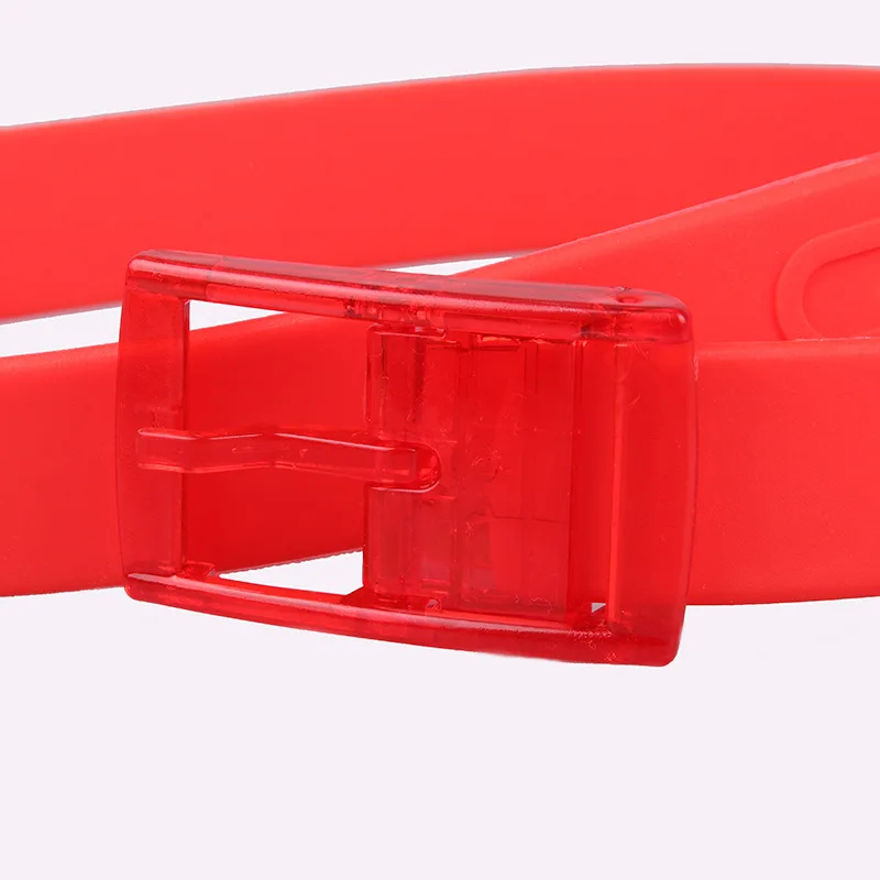 Plastic Buckle Candy Color Metal Free Scented Man Woman Belts High Quality Silicone Belt Unisex Belt