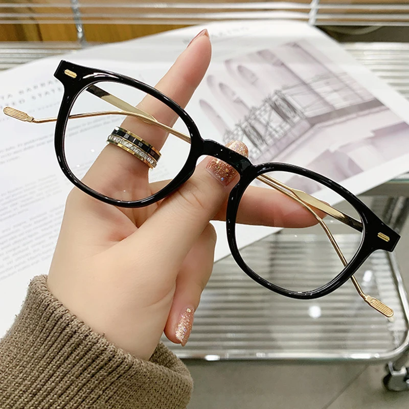 Blue Light Blocking Glasses Frame New Men and Women Fashion Oval Shape Optical Eyeglasses with Recipe Woman Spectacles Eyewear