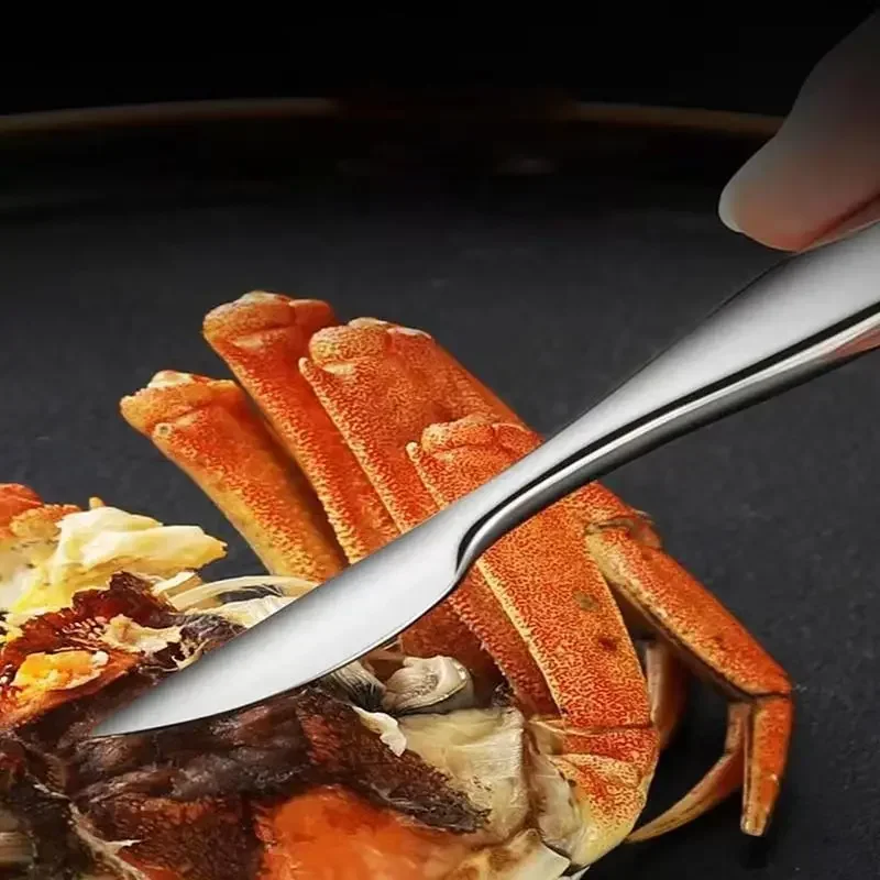 Three-Piece Crab Peeling Set Stainless Steel Kitchen Crab Peelers Quick Crab Peel Hairy Crab Removal Tool Three-Piece Set