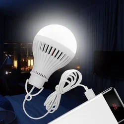 LED Camping Lamp USB Portable Emergency Bulb Lights Power Bank Charging 1/2/3/5PCS Outdoor Birght Flashlight Book Reading Light