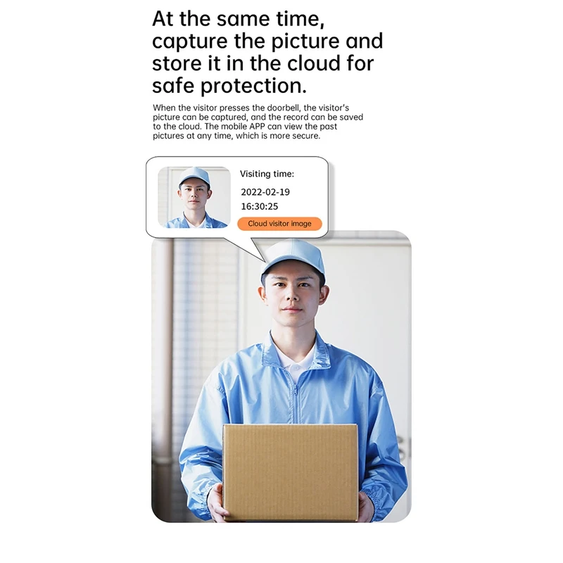 Tuya Wifi Doorbell Video Doorbell Two-Way Talk Night Vision Camera Doorbell Smart Life Doorbell Smart Home Security Easy Install