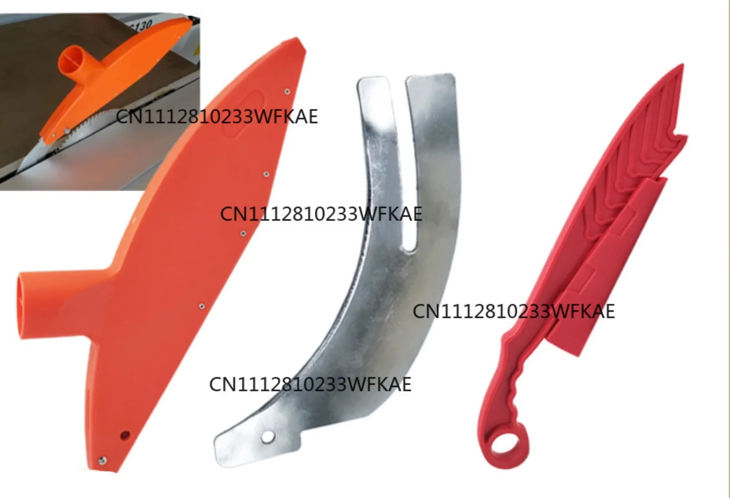 Woodworking machinery parts push table saw protective cover dividing knife pushing knife vacuum cover