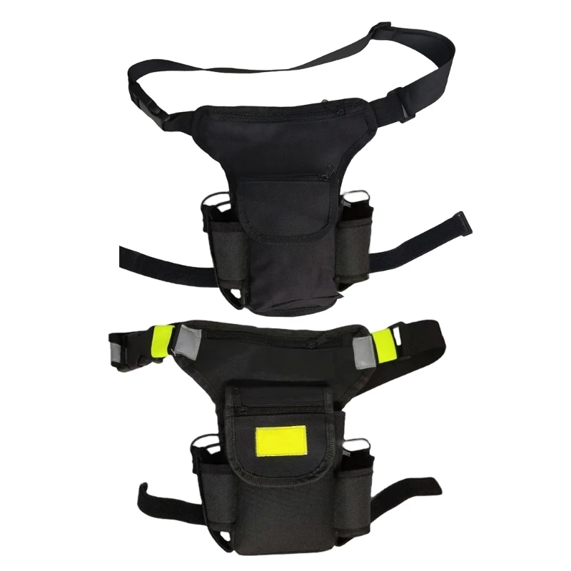 Oxford Cloth Two Way Radio Bag Tactically Drop Leg Bag Outdoor Sport Hunting Waist Pack Hiking Thigh Easy to Carry