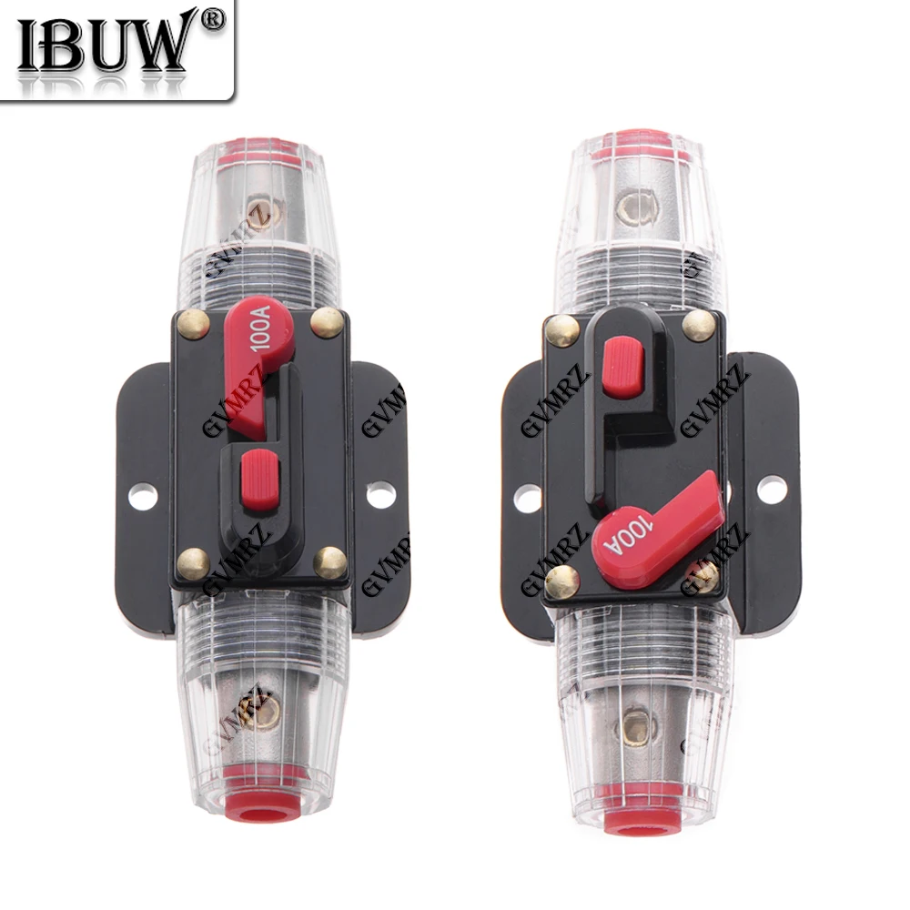 40A 50A 15A 20A Car Battery Fuse Automatic Reset Audio Stereo Amplifier Fuses Overload Protection Adapter Auto Accessories 100A
