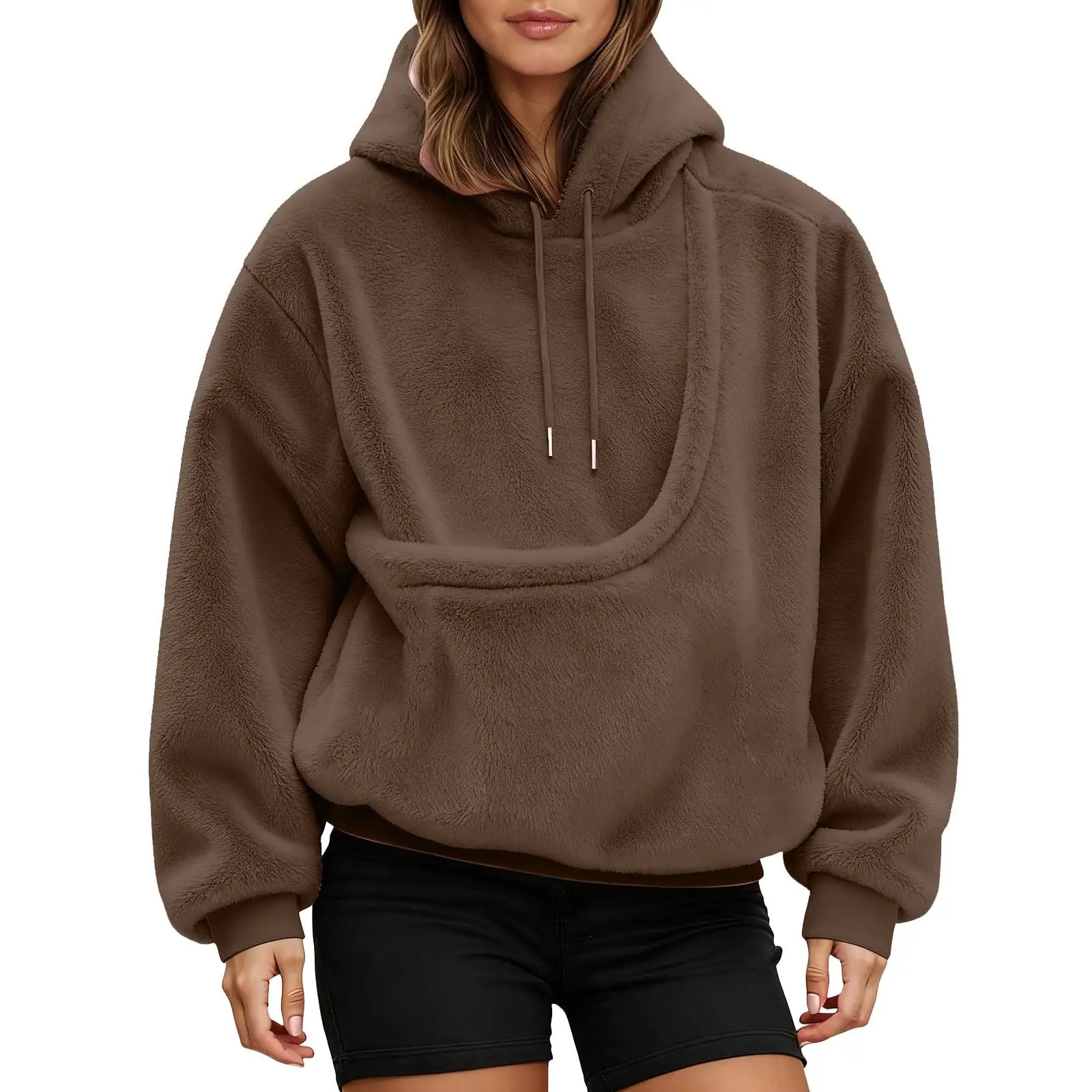 للجنسين الحيوانات الأليفة الناقل هوديي القط الكلب حقيبة طويلة الأكمام البلوز متعددة الألوان أفخم ارتداء اليومي الإكسسوارات #3