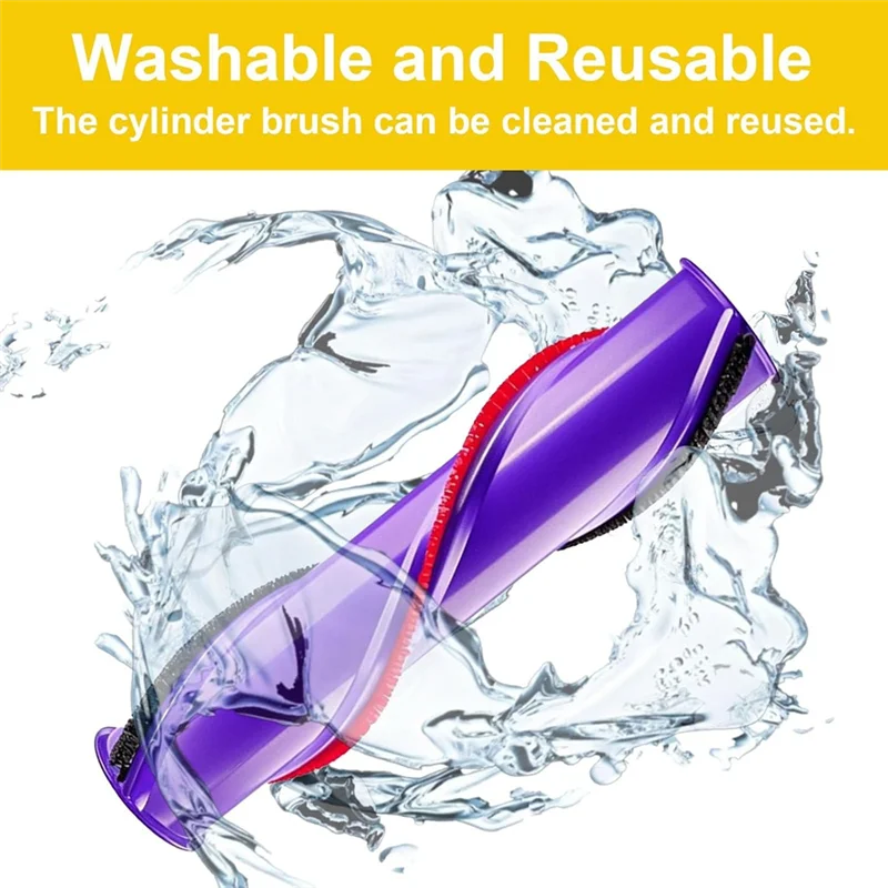 DHIPP-Roller Brush Kit Replacement Parts For Dyson V10 SV12 Vacuum Cleaner With Wheels 50W Direct Drive Motor Head That Have