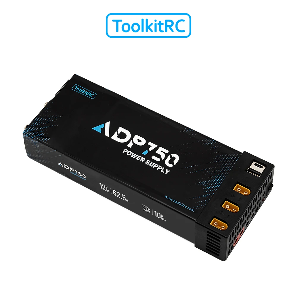 ToolkitRC ADP750 Power Supply Adapter 750W XT90 XT60 output 12V 30A AC input 100V-240V for ToolkitRC Battery Charger RC Model