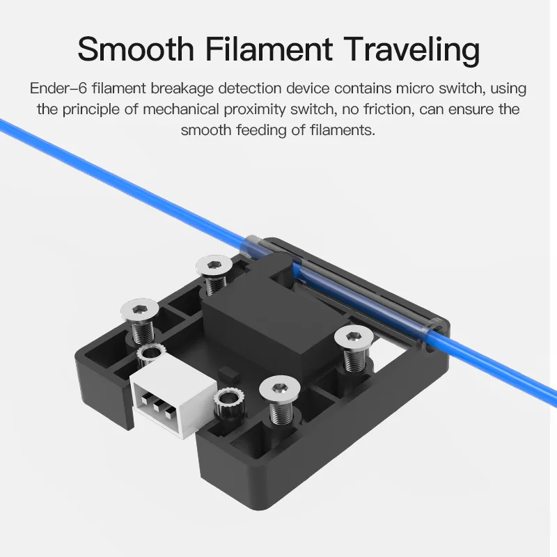 Sensore Creality Fine Filamento per Ender 3 V2 – Rilevatore Intelligente Rottura Filamento per Stampanti 3D Ender 3 / Ender 6 / CR-10