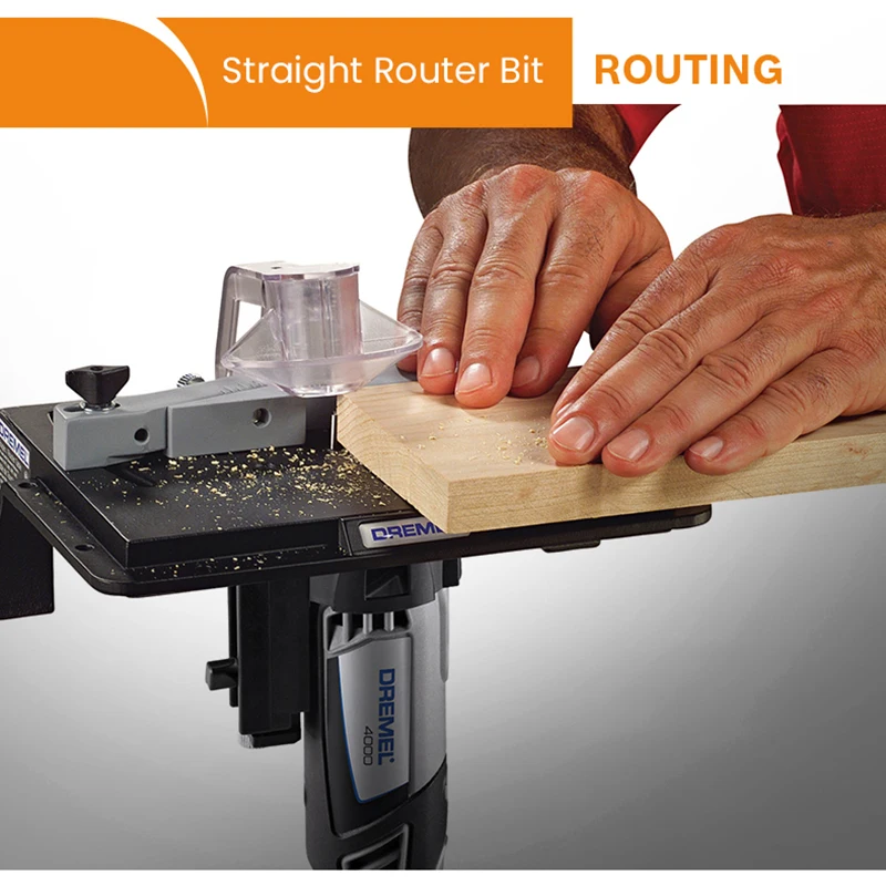 Imagem -06 - Dremel-straight Routing Bit Fresa Metal Wood Hole Cutter Ferramentas para Carpintaria Escultura Grooving Acessórios 650 654
