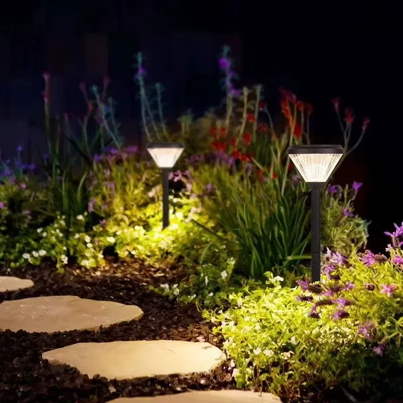 Solar Garden Light Outdoor Waterproof LED Lawn Lamp for Park Pathway Yard Decoration Night Lighting Landscape Decor