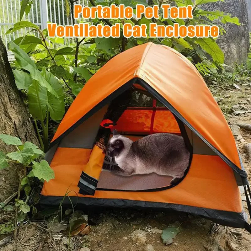 

TOPMAYA Outdoor Pet Tent Bed Cats House Supplies Products Accessories Cushions Furniture Sofa Basket Beds Waterproof Kitten Tent