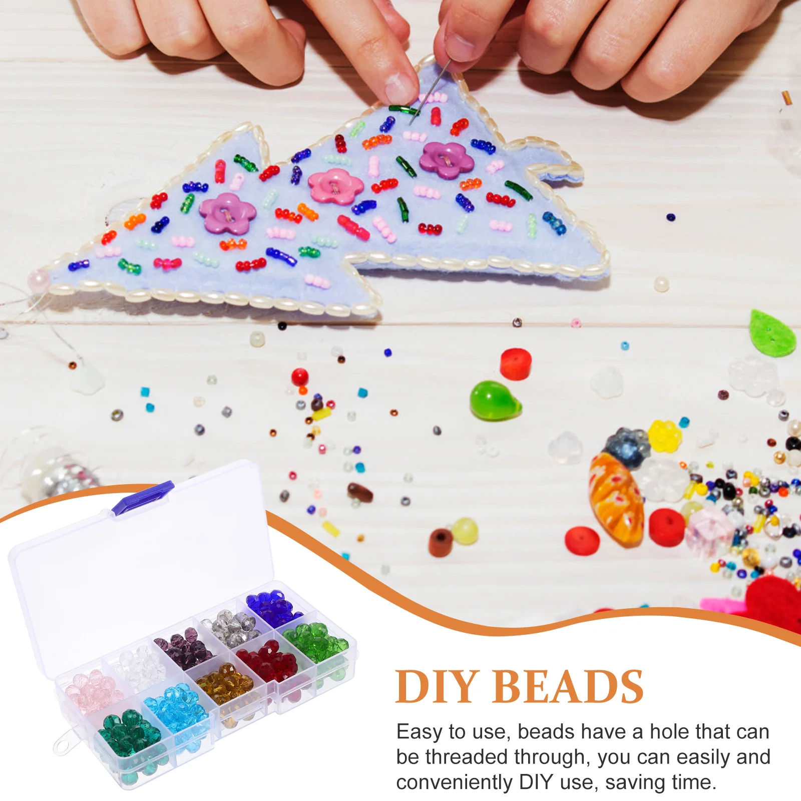 

1 Box Flat Spacer Beads DIY Jewelry Glass Beads for Necklace Bracelet Earrings Craft Making Supplies DIY Crafts Accessories