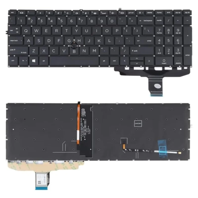 New US Backlit Keyboard Laptop For HP Elitebook 750 G7 750 G8 755 G7 755 G8 850 G7 850 G8 855 G7 855 G8 L89916-001 Pointer