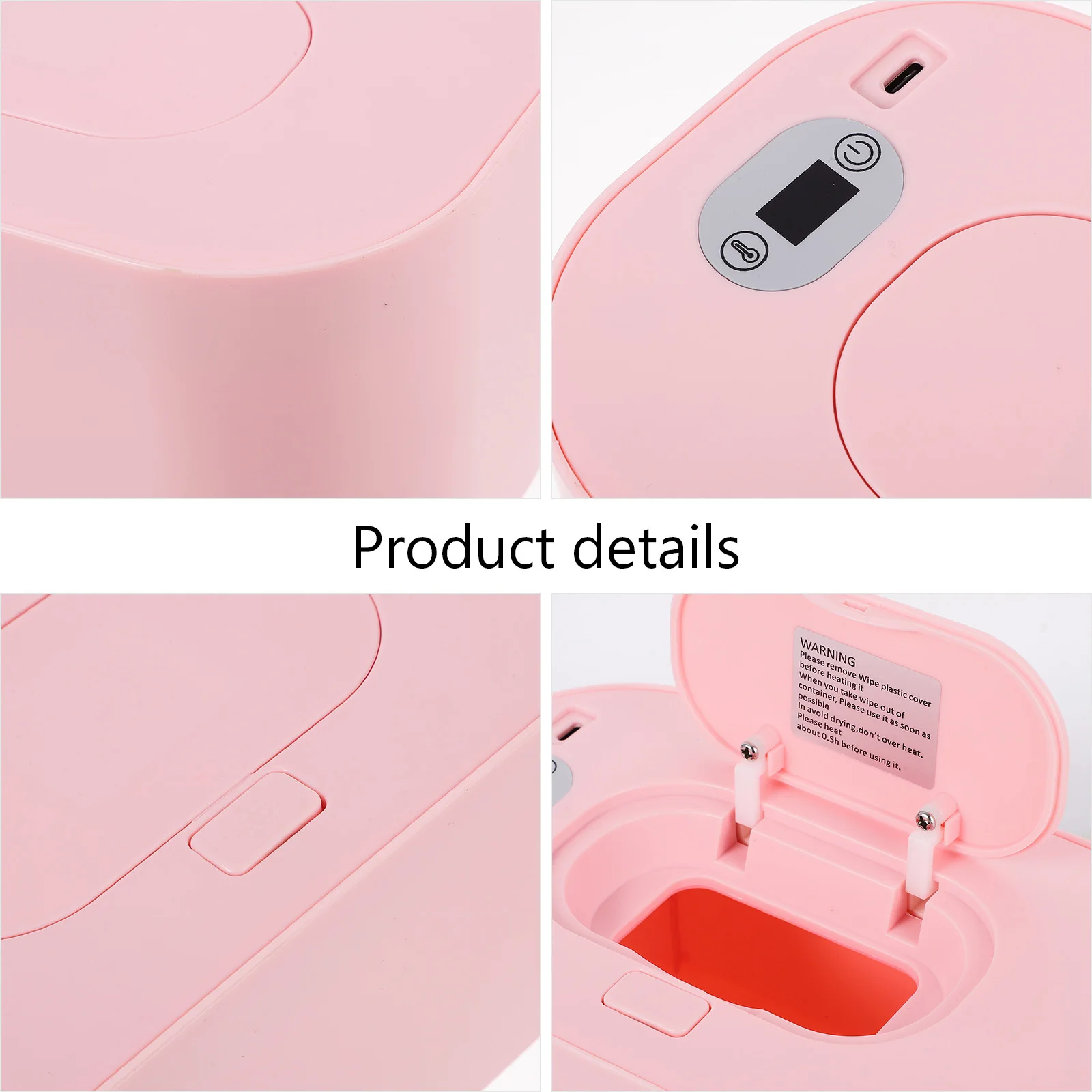 الأنسجة المبللة دفئا سعة كبيرة Abs عدم الانزلاق قاعدة منخفضة الطاقة التدفئة للطفل مسح صندوق توزيع التخزين المنزلي