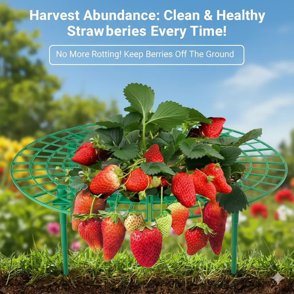 10/20pcs Detachable Easy Assemble Durable Strawberry Plant Support Plastic Stand Outdoor Garden Backyard Climbing Vine Growing