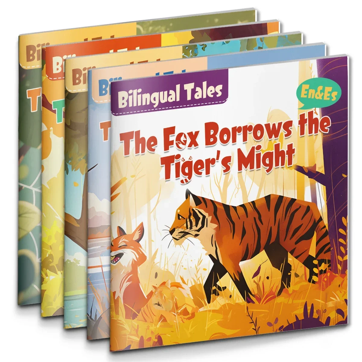 Bilingual English-Spanish storybook for kids, with cute cartoon illustrations to help them get into reading and early learning