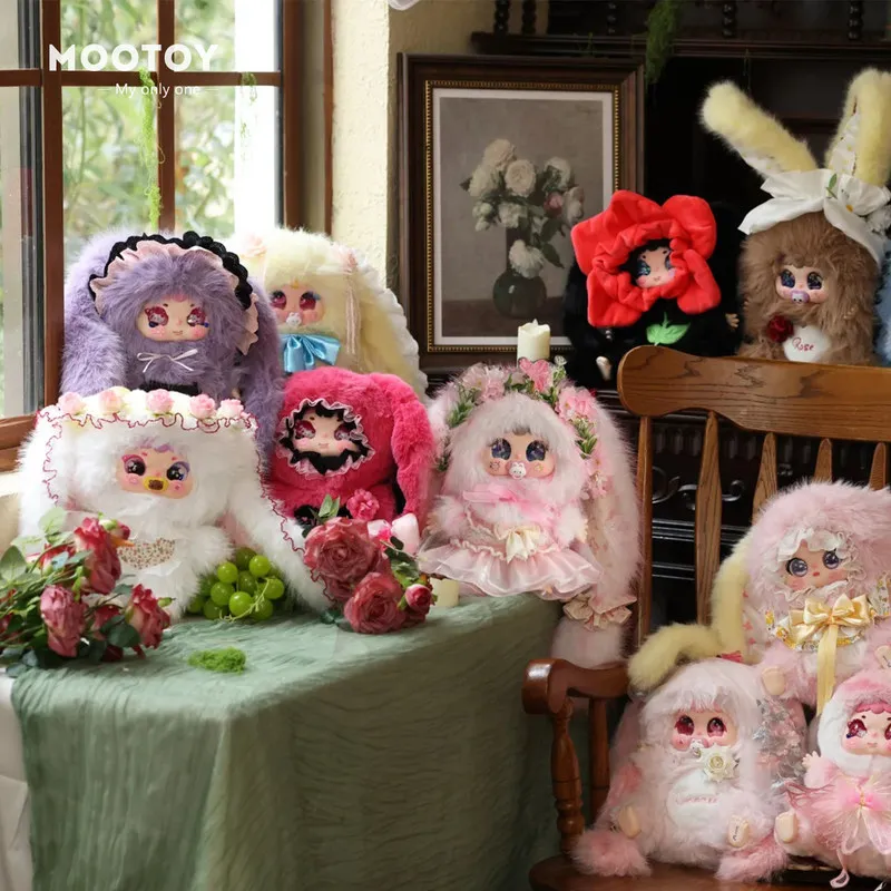 

Новая коллекция Mootoy Little Princess Jiimo Rose Dream: плюшевая кукла 600% в слепой коробке, большая кукла-украшение для рабочего стола, подарок на день рождения для девочки