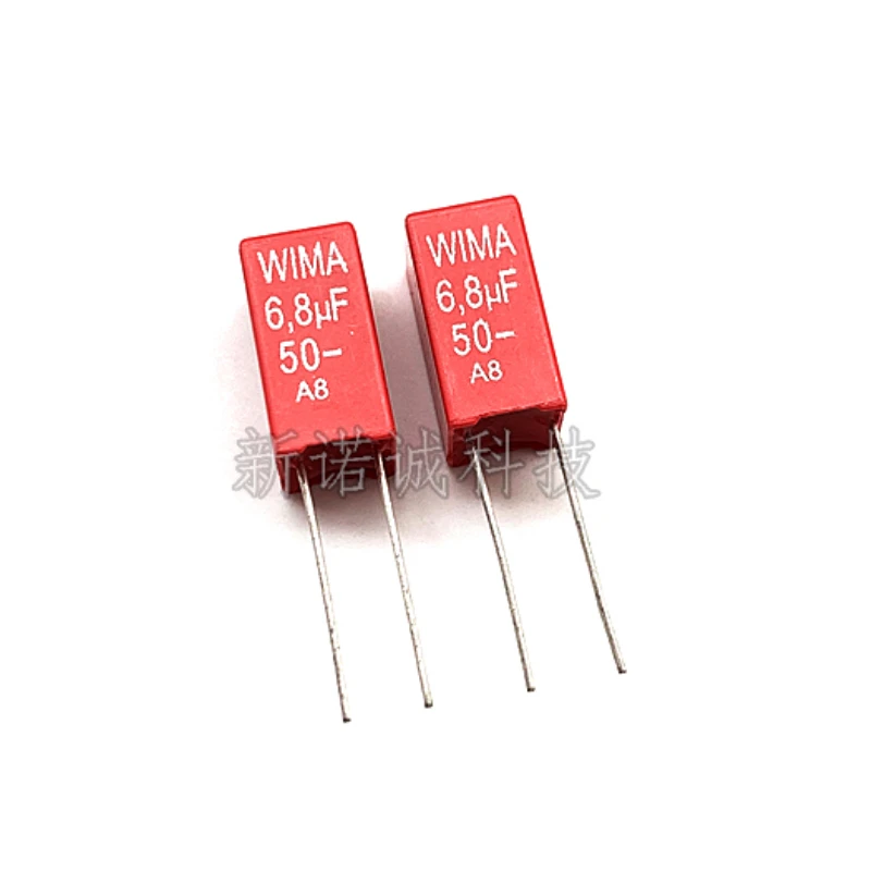 

2pcs Germany WIMA 50V 685 6.8UF 50V MKS2 Pitch 5mm Audio Film Capacitors