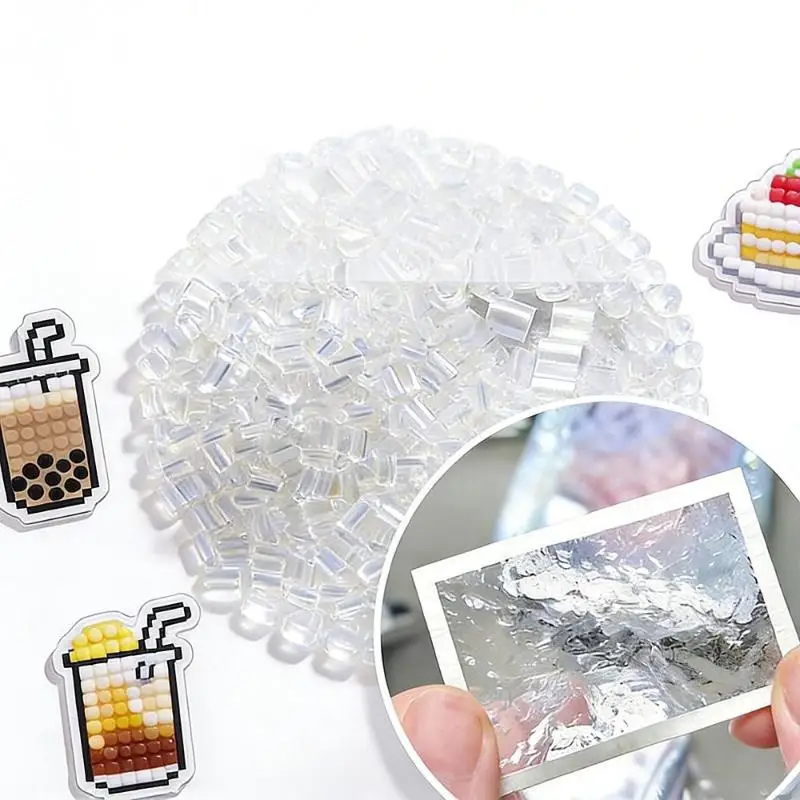 1 Bag High-Transparency Handmade DIY Perler Beads Heat Press 2.6mm Glass-Colored Perler Bead Handmade Accessories