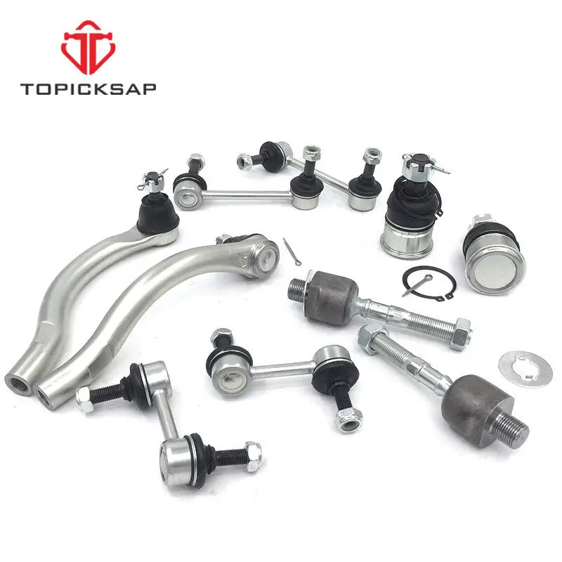 TOPICKSAP New 14pcs Suspension Front Lower Upper Control Arm Kits for Honda Accord Acura TSX 2.4L 2003 2004 2005 2006 2007 2008