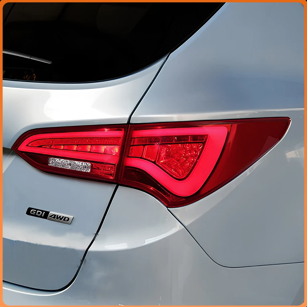LED Tail Light Assembly For Hyundai Santa Fe IX45 2013‑2016 Upgrade DRL Brake Light Turn Signal Reverse Light Plug & Play
