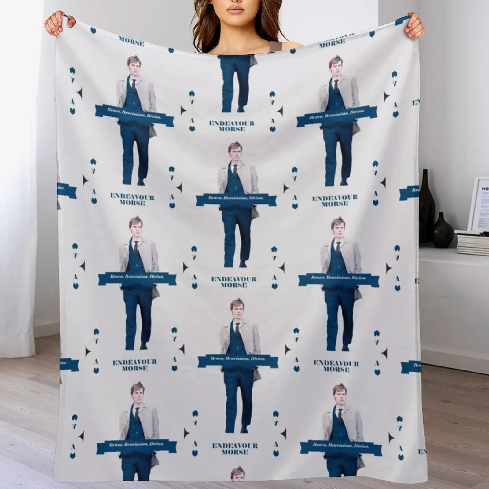 

Endeavour Morse- king of hearts Throw Blanket Cute Plaid Vintage decorative Sofa Quilt Blankets