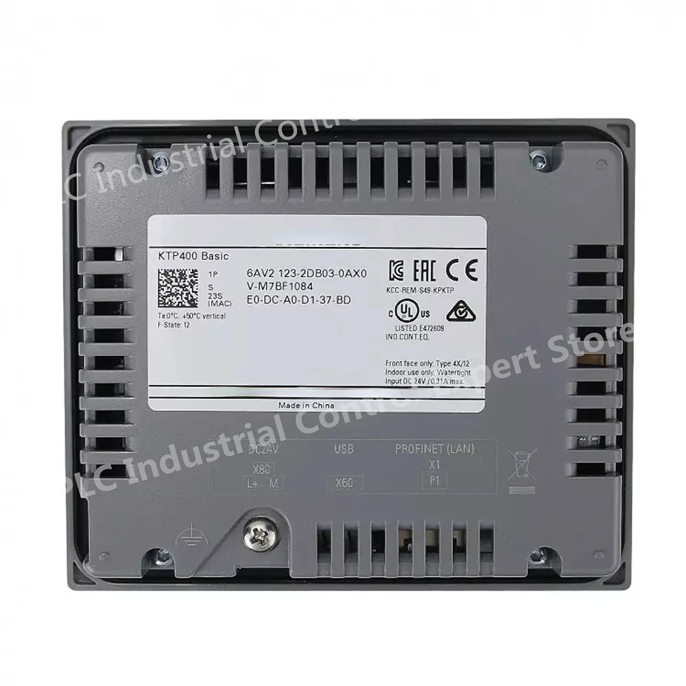 6AV2123-2DB03-0AX0 HMI SIMATIC PLC KTP400 Basic Panel Key Touch 4 TFT Display PROFINET Interface 6AV21232DB030AX0