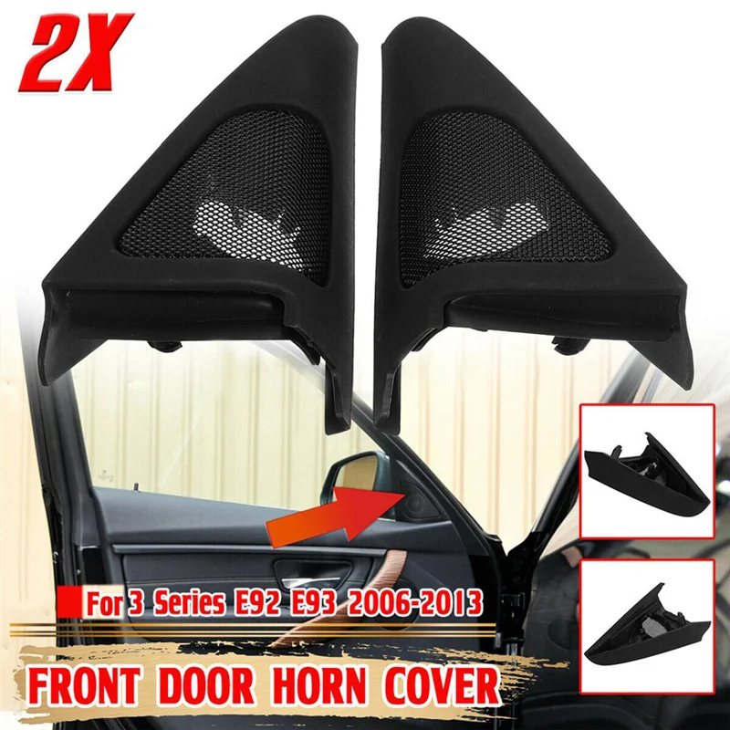 1 Pair Front Door Speaker Tweeter Cover For BMW 3 Series E92 E93 (2006 - 2013) 51337184197 51337184198